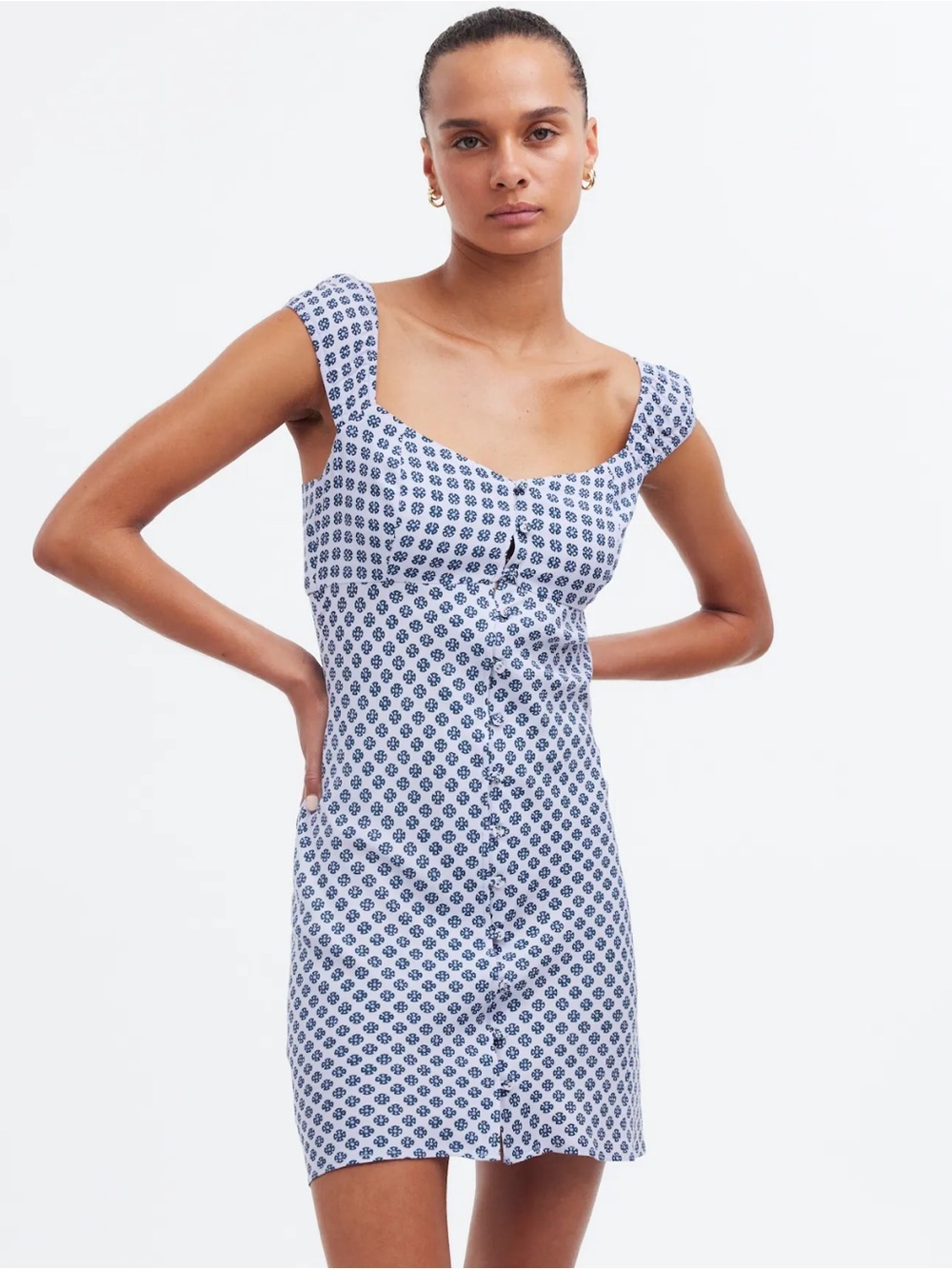 Madewell Cap Sleeve Mini Dress